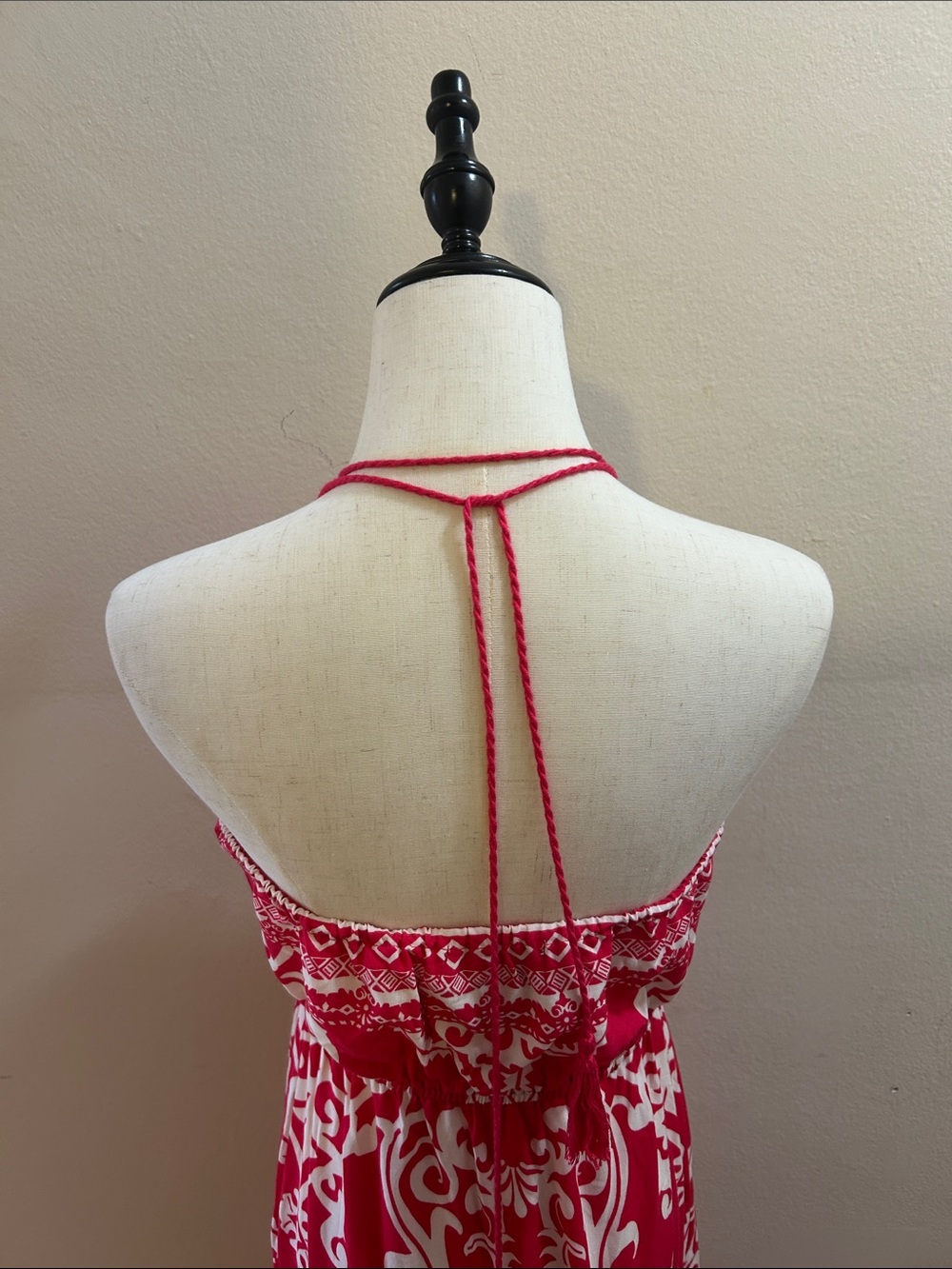 Flying Tomato Red Halter Maxi Dress* - Picture 7 of 10
